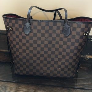 Louis Vuitton Damier Ebene Cherry Neverfull MM